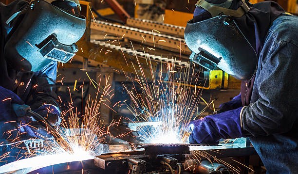 Steel fabrication yard
